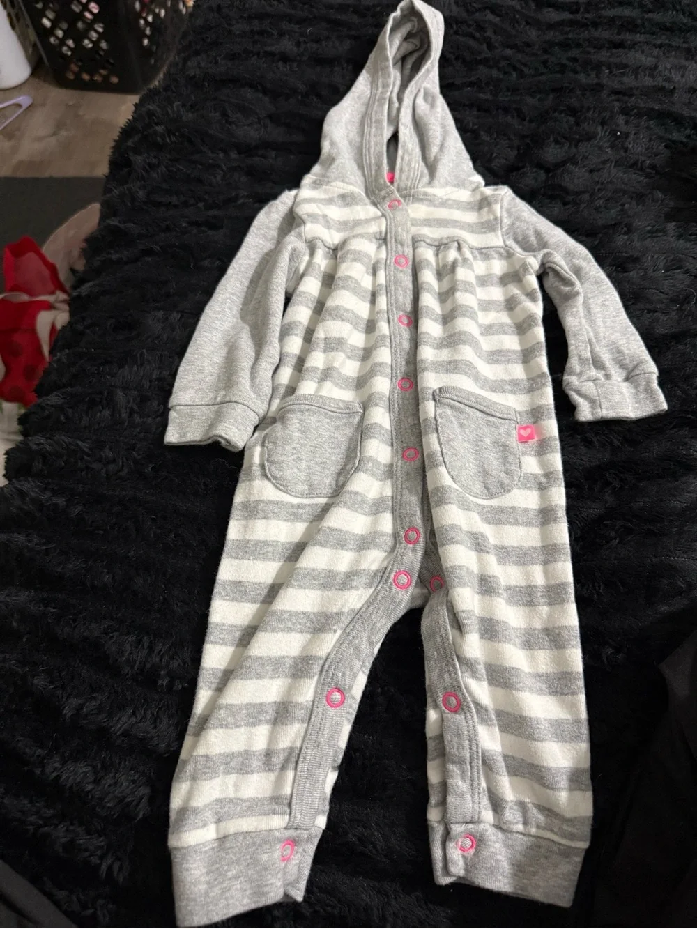 Carter's Girls' One-Piece Footies - Pink, Mint, Navy, Gray, Cream Bundle 6-9M